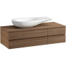 Тумба под раковину LAUFEN IL BAGNO ALESSI ONE c 4 ящиками, 120x33,2x50 см 4.2416.1.097.630.1