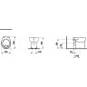 Унитаз приставной LAUFEN FLORAKIDS напольный 8.2203.6.000.027.1